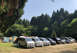 Parking Lot for Only Grass Camp Site Users