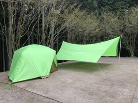 Mont-Bell set (tent + hexatarp)